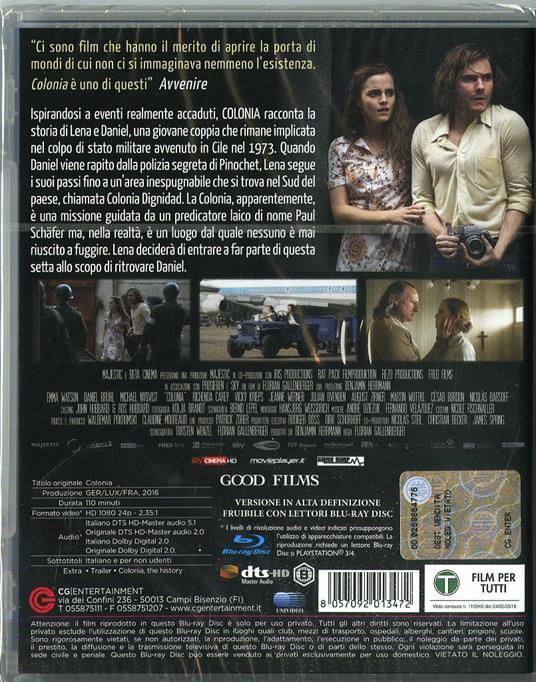 Colonia di Florian Gallenberger - Blu-ray - 2