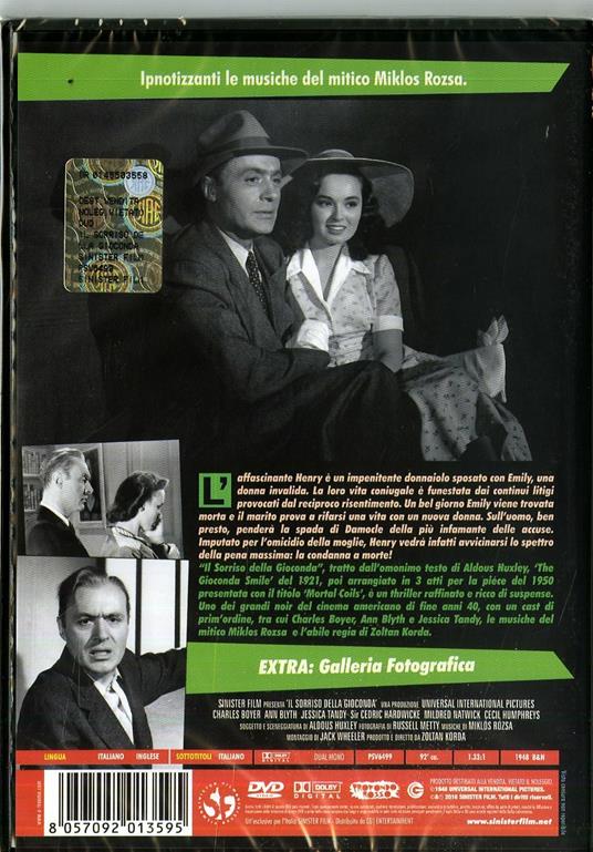 Il sorriso della Gioconda di Zoltan Korda - DVD - 2