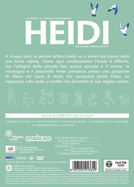 Heidi. Vol. 1. Alla scoperta delle Alpi di Isao Takahata - DVD - 2