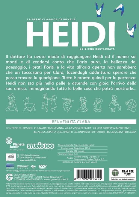 Heidi. Vol. 9. Benvenuta Clara di Isao Takahata - DVD - 2