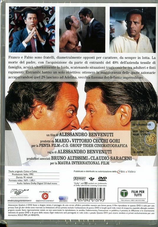 Caino e Caino di Alessandro Benvenuti - DVD - 2