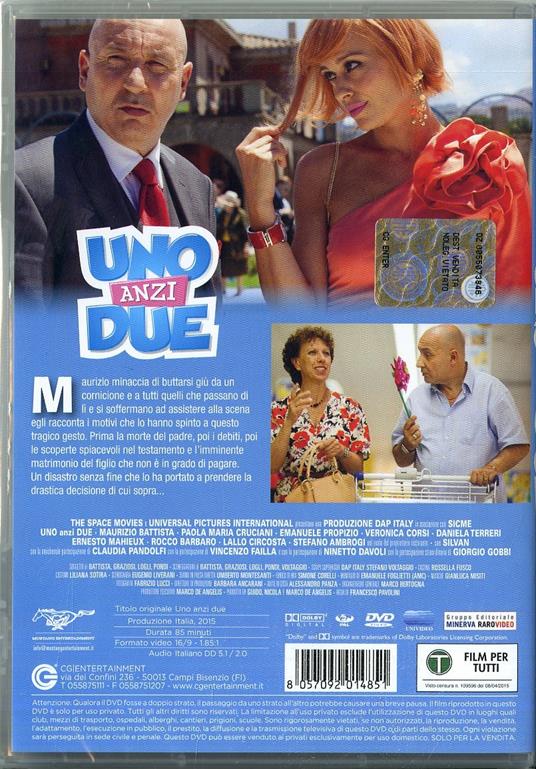 Uno, anzi due di Francesco Pavolini - DVD - 2