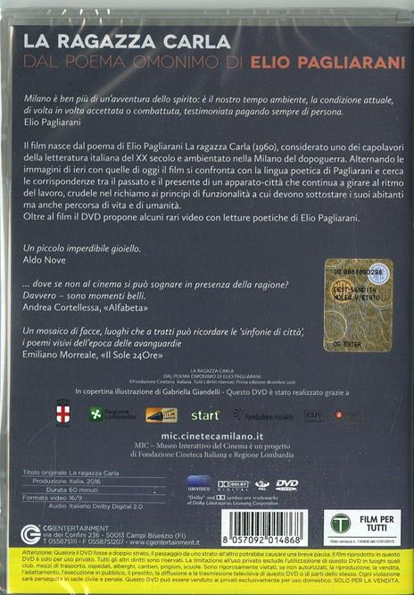 La ragazza Carla (DVD) di Alberto Saibene - DVD - 2