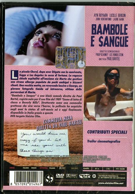 Bambole e sangue di Paul Bartel - DVD - 2
