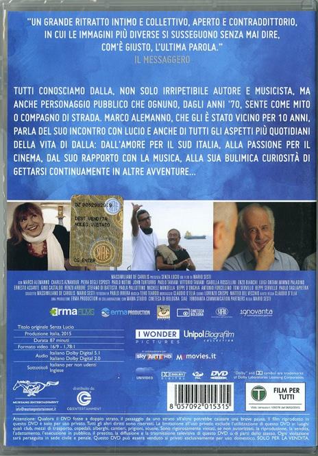 Senza Lucio di Mario Sesti - DVD - 2