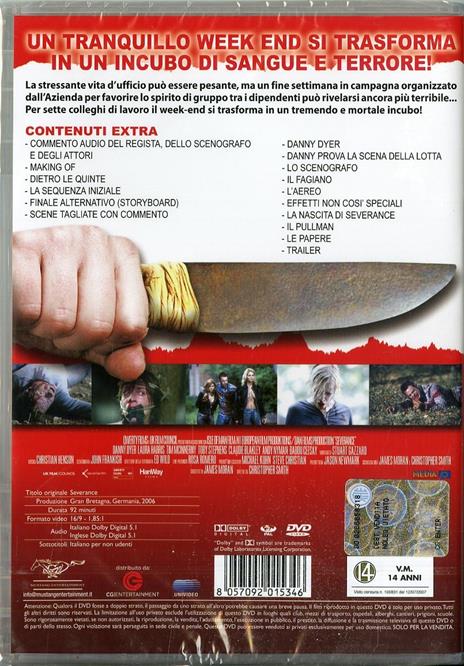 Severance. Tagli al personale di Christopher Smith - DVD - 2