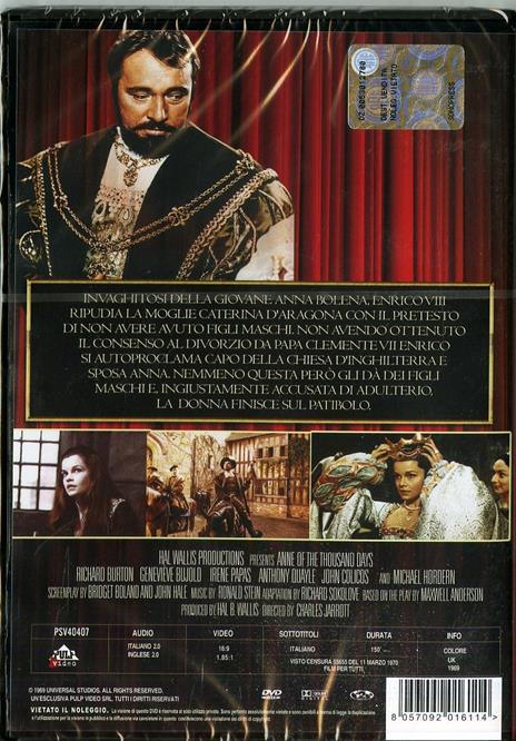 Anna dei mille giorni (DVD) di Charles Jarrott - DVD - 2