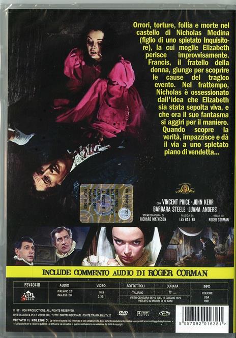 Il pozzo e il pendolo (DVD) di Roger Corman - DVD - 2