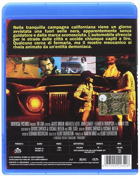 La macchina nera (Blu-ray) di Elliot Silverstein - Blu-ray - 2
