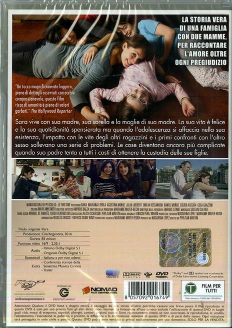 Rara. Una strana famiglia (DVD) di Pepa San Martín - DVD - 2