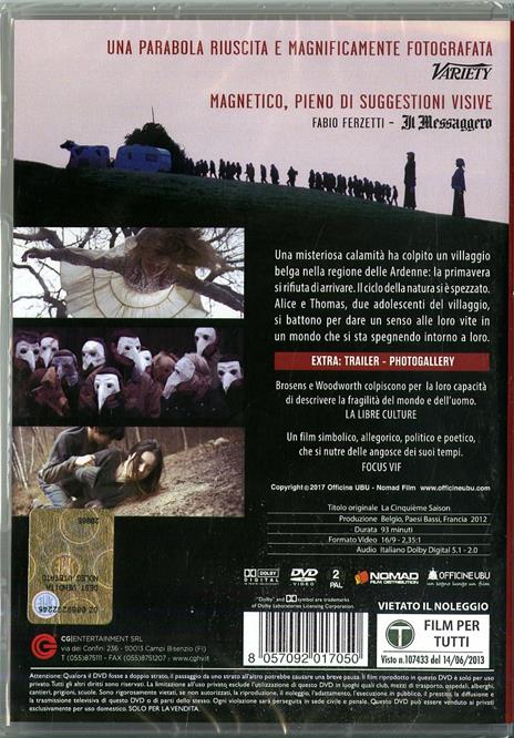 La quinta stagione (DVD) di Peter Brosens,Jessica Woodworth - DVD - 2