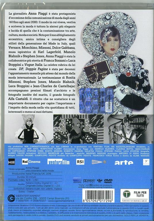Anna Piaggi. Una visionaria nella moda (DVD) di Alina Marazzi - DVD - 2