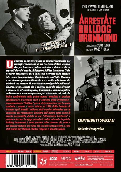 Arrestate Bulldog Drummond di James P.Hogan - DVD - 2