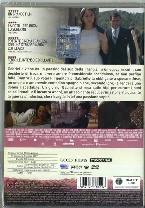 Mal di pietre (DVD) di Nicole Garcia - DVD - 6