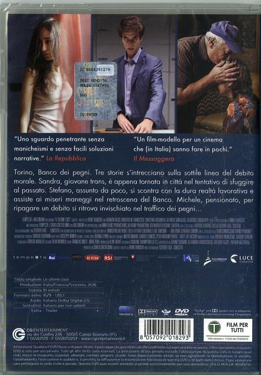 Le ultime cose (DVD) DVD Film di Irene Dionisio Drammatico IBS