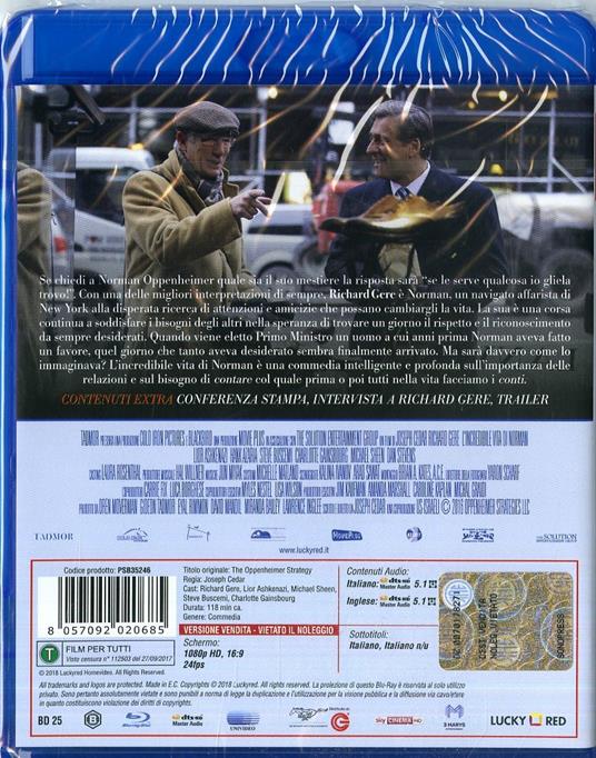 L' incredibile vita di Norman (Blu-ray) di Joseph Cedar - Blu-ray - 6