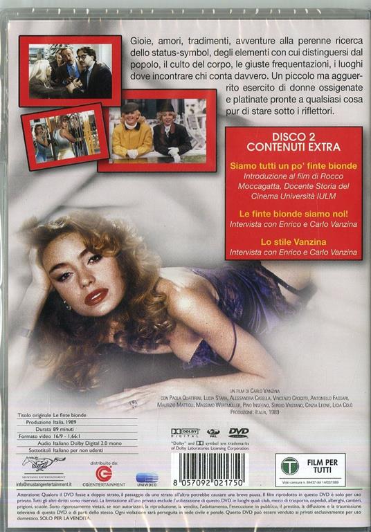 Le finte bionde (DVD) di Carlo Vanzina - DVD - 2