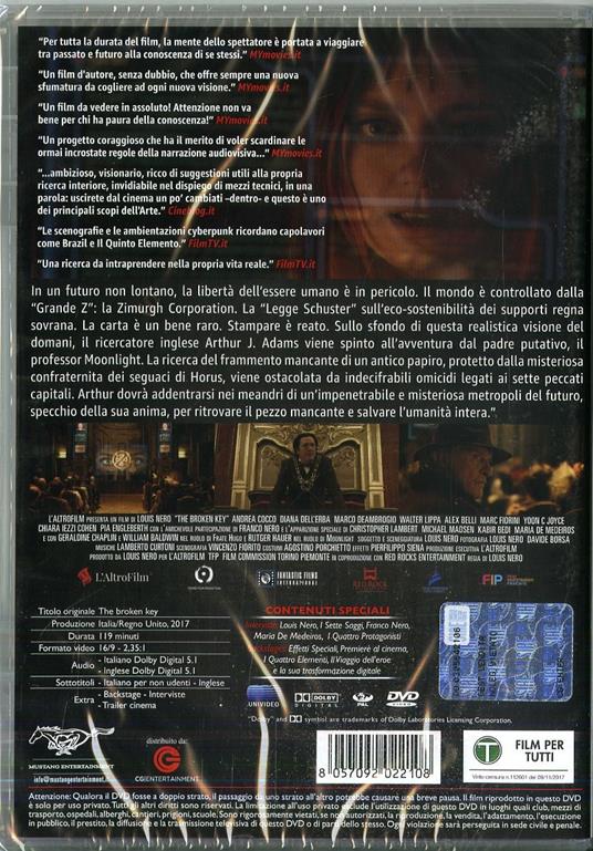 The Broken Key (DVD) di Louis Nero - DVD - 2