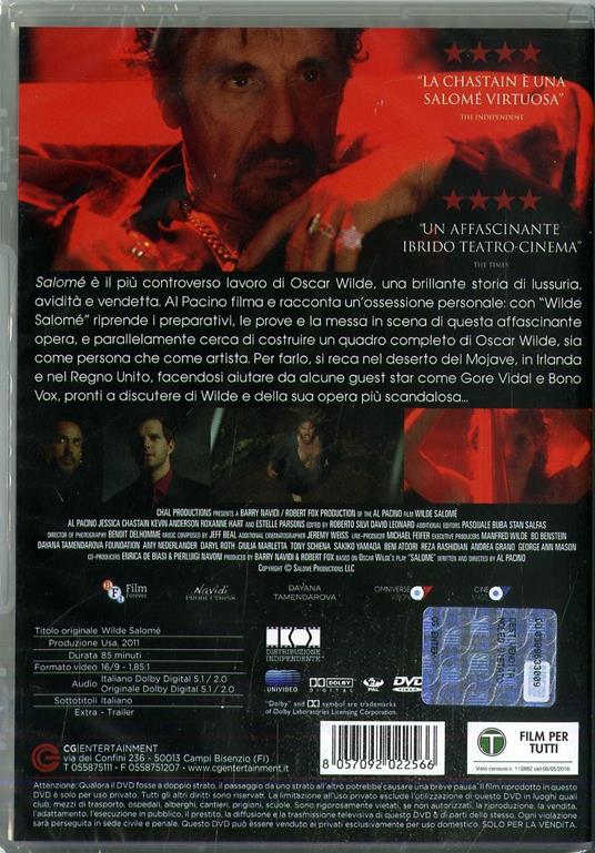 Wilde Salomé (DVD) di Al Pacino - DVD - 2