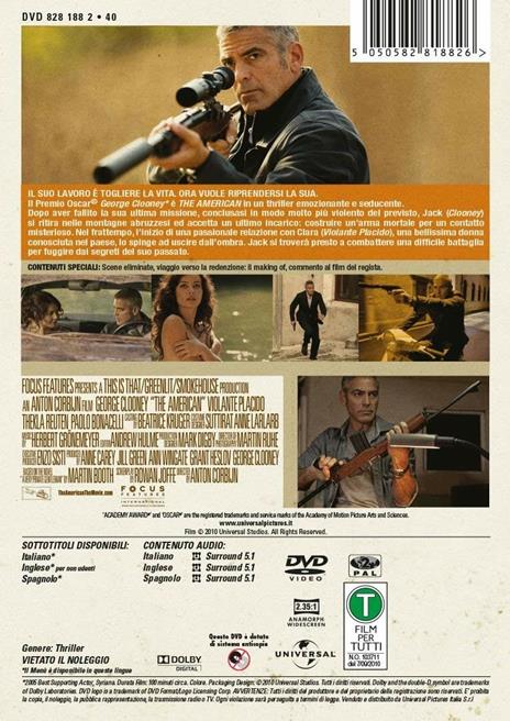 The American (DVD) di Anton Corbijn - DVD - 2