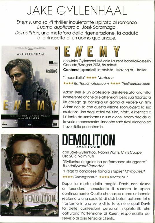 Cofanetto Jake Gyllenhaal (2 DVD) di Denis Villeneuve,Jean-Marc Vallée - 2