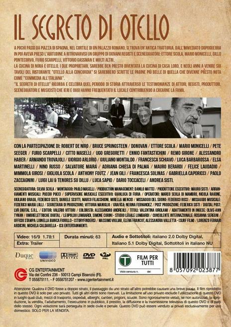 Il segreto di Otello (DVD) di Francesco Ranieri Martinotti - DVD - 2