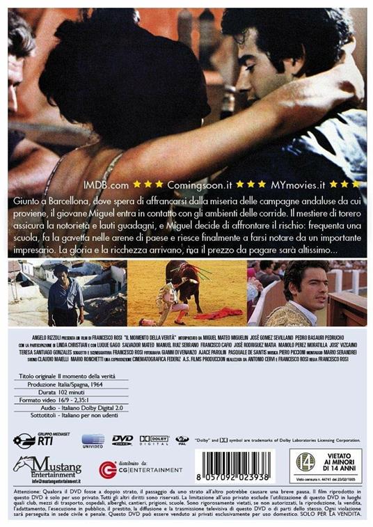 Il momento della verità (DVD) di Francesco Rosi - DVD - 2