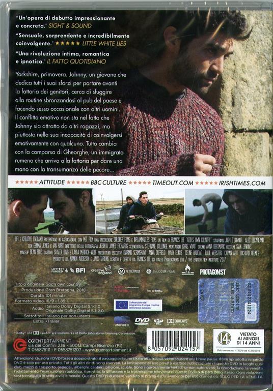 La terra di Dio. God's Own Country (DVD) di Francis Lee - DVD - 3