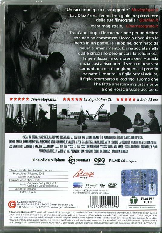 The Woman Who Left (DVD) di Lav Diaz - DVD - 3