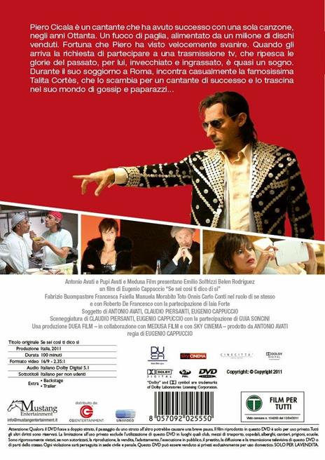 Se sei così ti dico sì (DVD) di Eugenio Cappuccio - DVD - 2