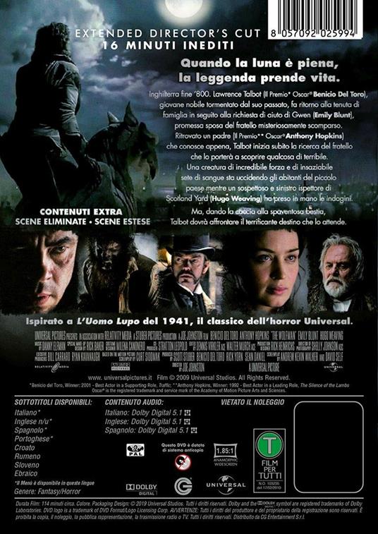 Wolfman (DVD) di Joe Johnston - DVD - 2