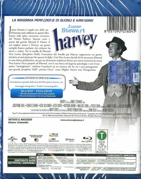Harvey (Blu-ray) di Henry Koster - Blu-ray - 2