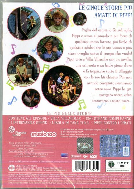 Pippi. Le più belle avventure (DVD) di Olle Hellbom - DVD - 2