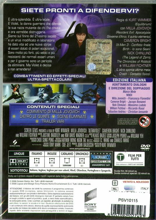 Ultraviolet (DVD) di Kurt Wimmer - DVD - 2