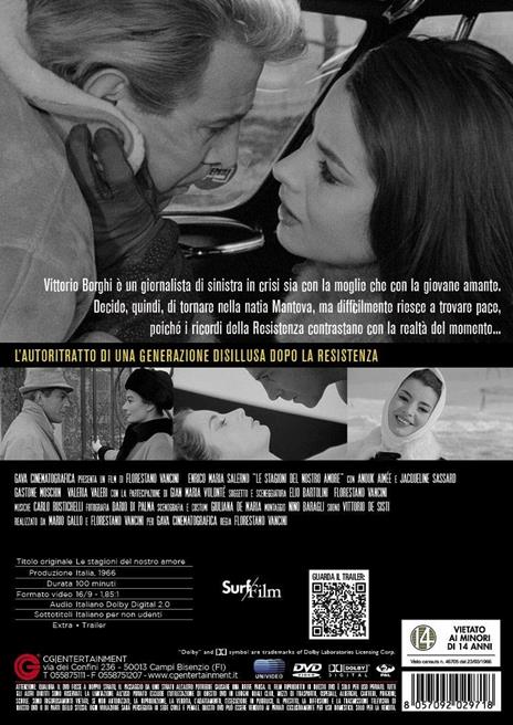 Le stagioni del nostro amore (DVD) di Florestano Vancini - DVD - 2