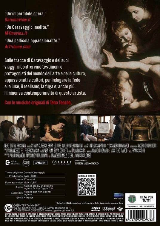 Dentro Caravaggio (DVD) di Francesco Fei - DVD - 2