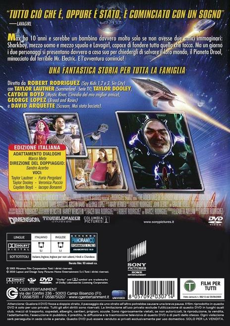 Le avventure di Shark Boy e Lava Girl (DVD) di Robert Rodriguez - DVD - 2