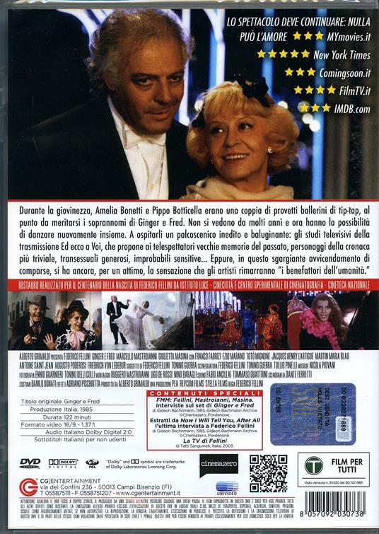 Ginger e Fred (DVD) di Federico Fellini - DVD - 2