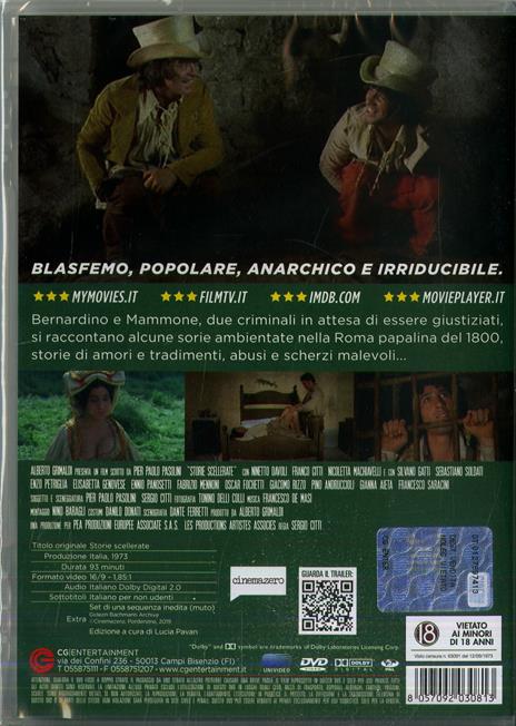 Storie scellerate (DVD) di Sergio Citti - DVD - 2