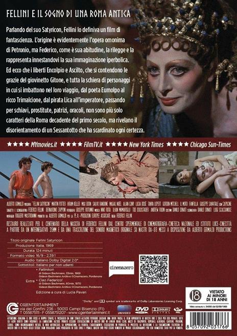 Satyricon (DVD) di Federico Fellini - DVD - 2
