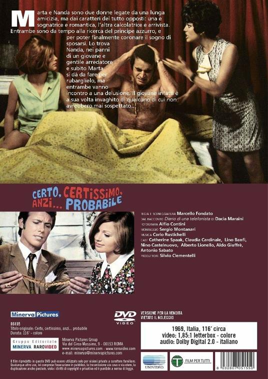 Certo, certissimo, anzi probabile (DVD) di Marcello Fondato - DVD - 2
