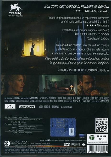Inland Empire (DVD) di David Lynch - DVD - 2