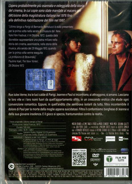 Ultimo tango a Parigi (DVD) di Bernardo Bertolucci - DVD - 2