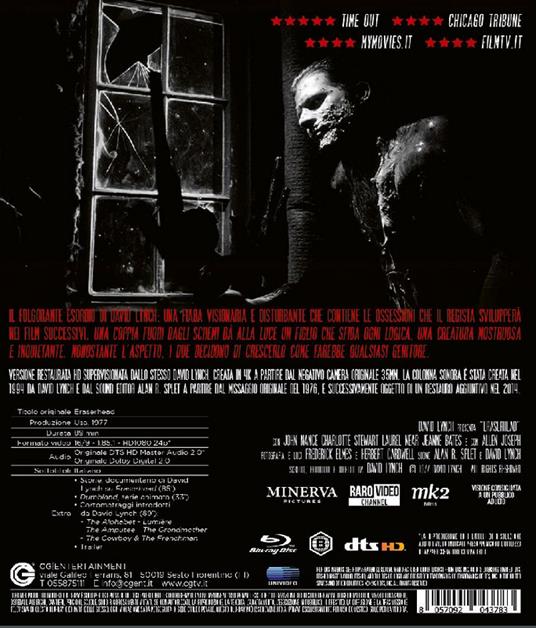 Eraserhead (Blu-ray) di David Lynch - Blu-ray - 2