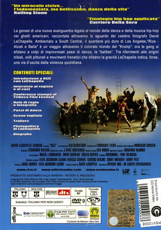 Rize. Alzati e balla di David LaChapelle - DVD - 2