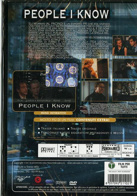 People I Know di Daniel Algrant - DVD - 2