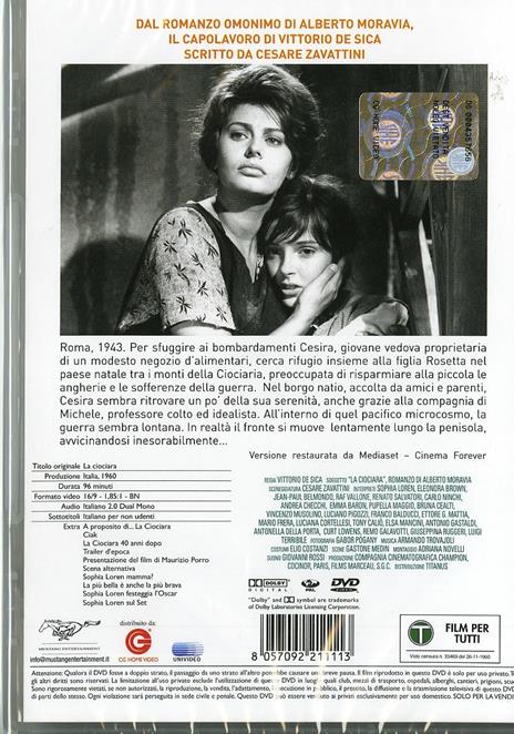 La ciociara di Vittorio De Sica - DVD - 2