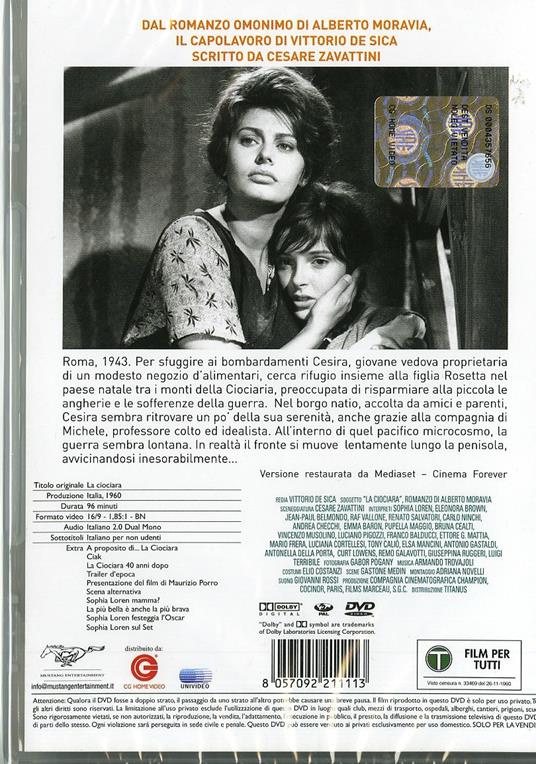 La ciociara di Vittorio De Sica - DVD - 2