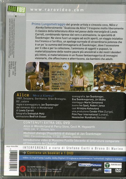 Alice di Jan Svankmajer - DVD - 2