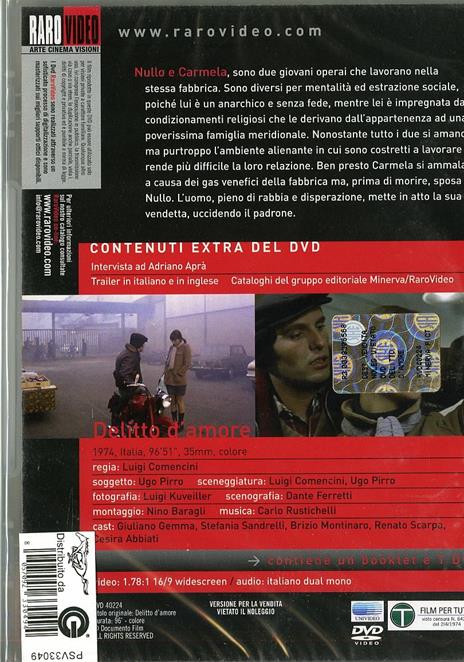 Delitto d'amore di Luigi Comencini - DVD - 2
